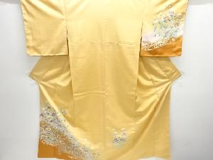 未使用品　流水に花模様訪問着